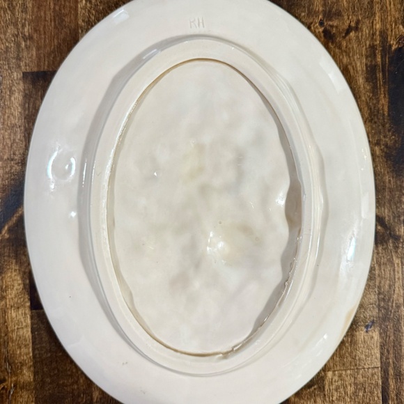 Atlantic Mold Pottery Wall Plaque, Hand-painted VINTAGE - Picture 3 of 8